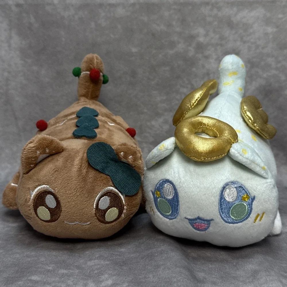 Aphmau MeeMeows Gingerbread limited edition chaser gold embroidery & Angel Plush